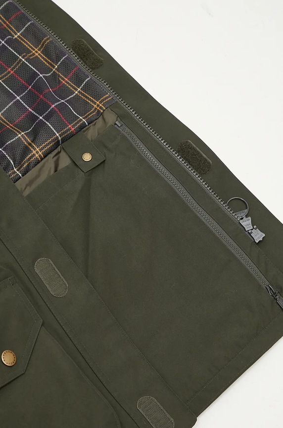 Barbour jacket Heritage Dryfly green MWB1117