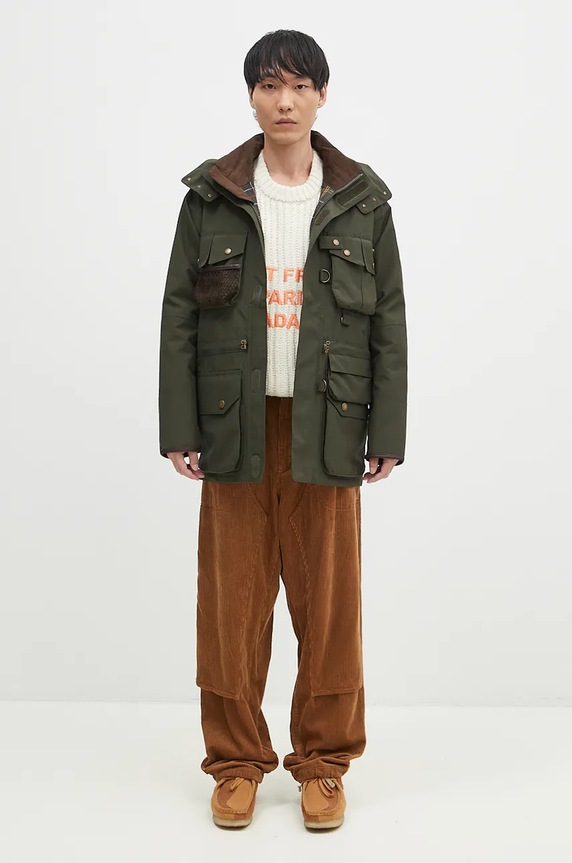Barbour jacket Heritage Dryfly MWB1117 green