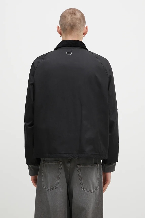 Odzież Barbour kurtka Modified Dryfly Wax Jacket MWX2337 czarny