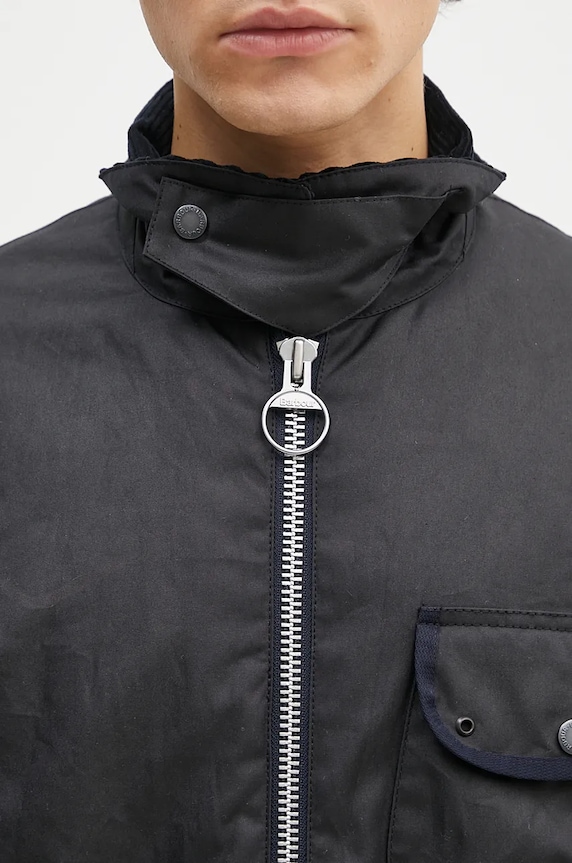 Barbour jacket Angler Wax Jacket black MWX2348