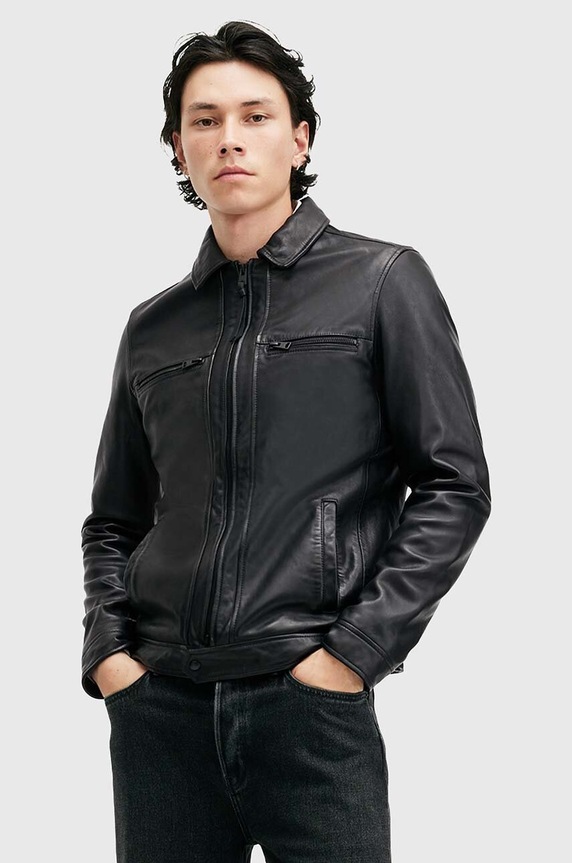 AllSaints kurtka skórzana LUCK JACKET M069LB czarny