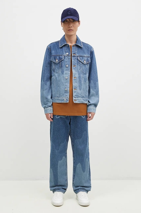 Rifľová bunda ICECREAM Lazer Drip Denim Trucker IC24369
