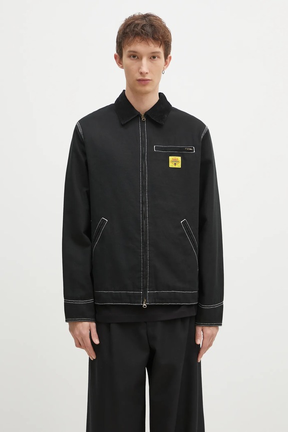 Бавовняна куртка-сорочка ICECREAM Canvas Lined Work ICW003 чорний SS25