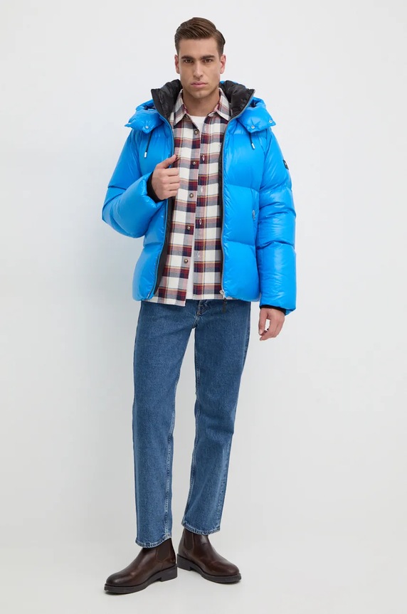 Péřová bunda MACKAGE KENT.Z modrá AW24