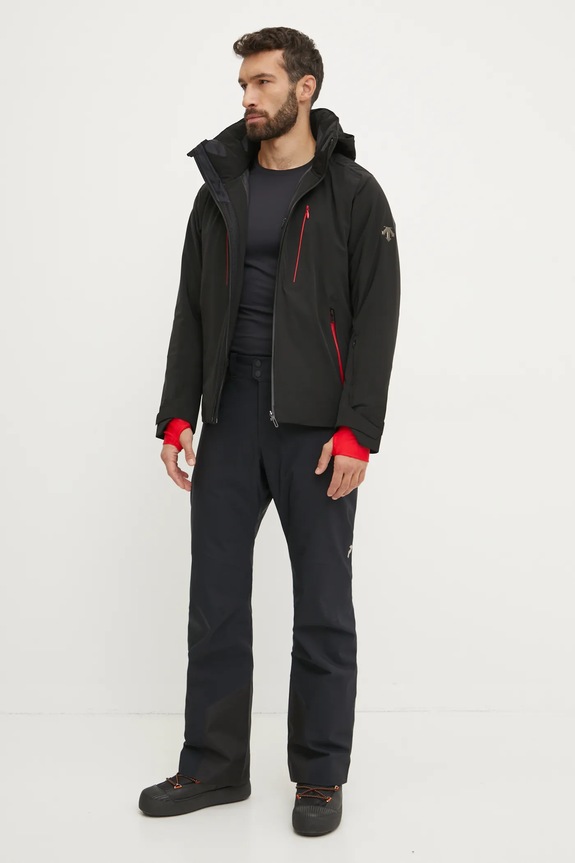 Descente síkabát Finder DWMYGK29Y fekete AW24