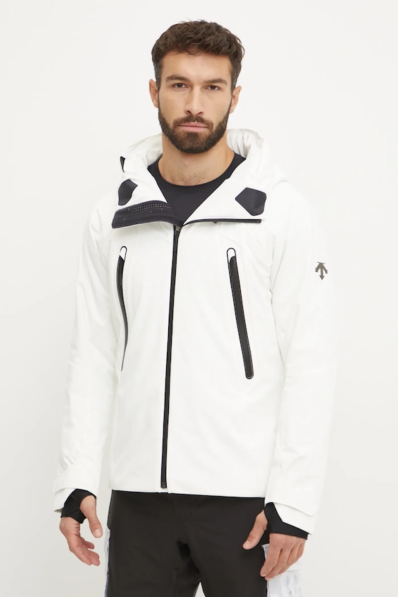 Péřová lyžařská bunda Descente 3D Insulated zimní sporty bílá DWMYGK30Y