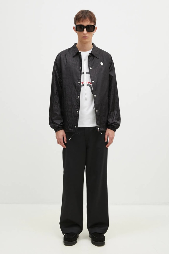 Bunda A Bathing Ape Lux Sport Pattern Jacquard Nylon Coach Jacket 1K80140314