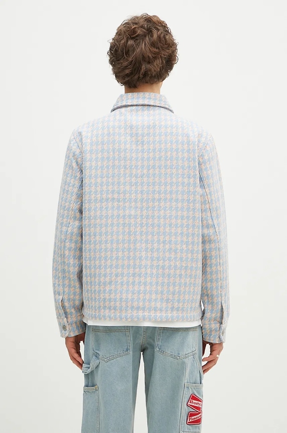 Clothing PLEASURES jacket Folklore Work P24F038 blue