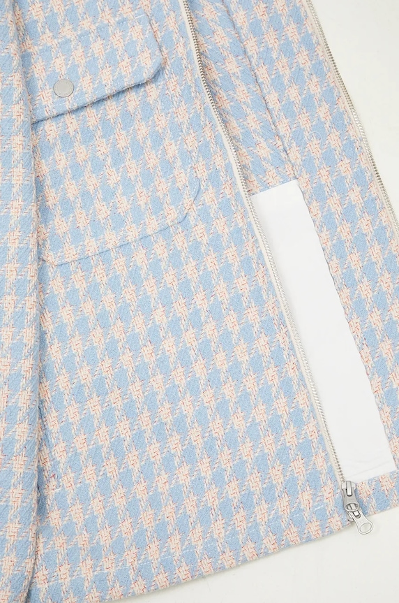 PLEASURES jacket Folklore Work P24F038 blue