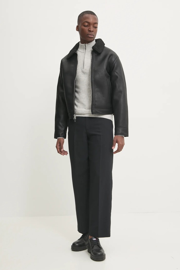 Bunda Abercrombie & Fitch KI132.4123.901 černá AW24