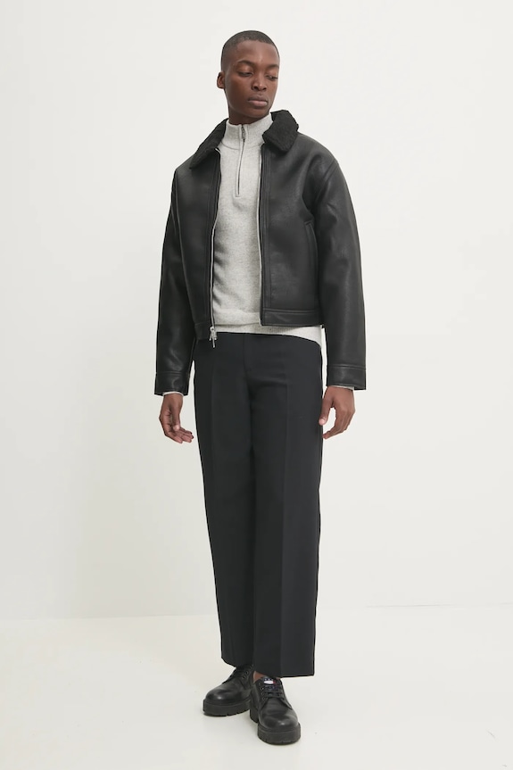 Bunda Abercrombie & Fitch KI132.4123.901 černá AW24
