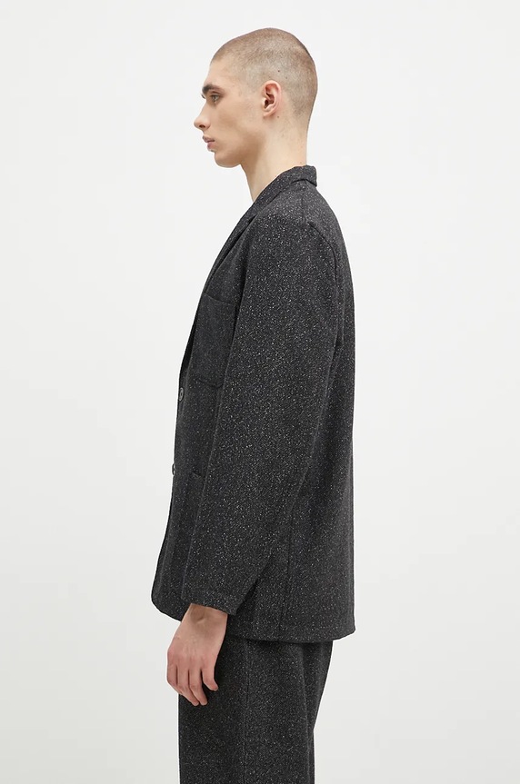 Universal Works wool blend blazer 31136.BLACK black AW24