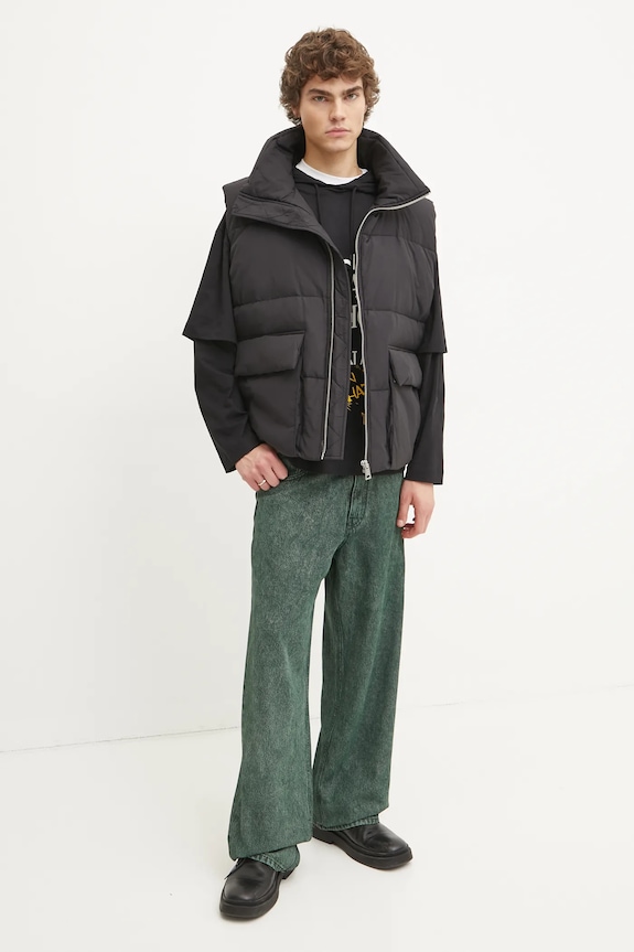 Péřová vesta Études Studio H24MMOUT713 černá AW24