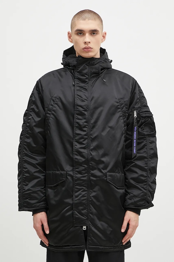 Bunda Alpha Industries N-3B UV zateplené černá 148132UV
