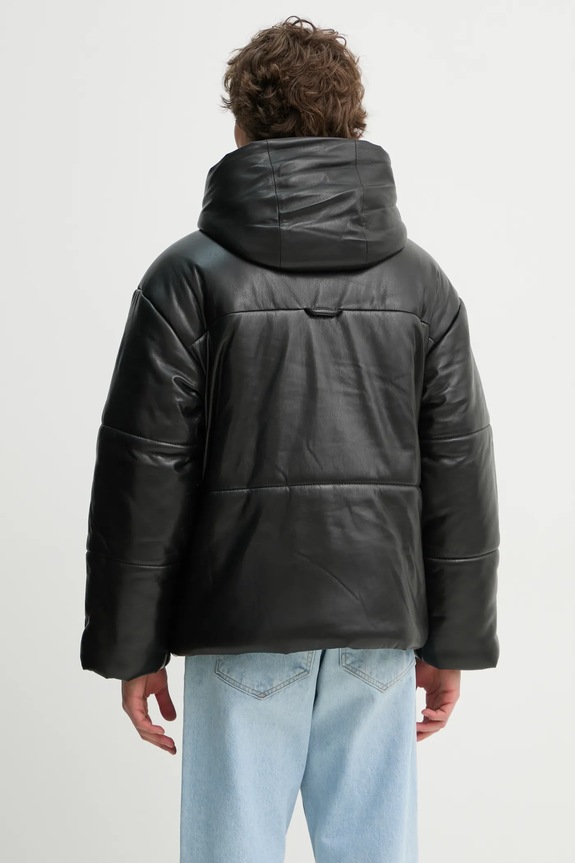 Ρούχα Μπουφάν Nanushka HIDE MENS NM22CROW00299 μαύρο