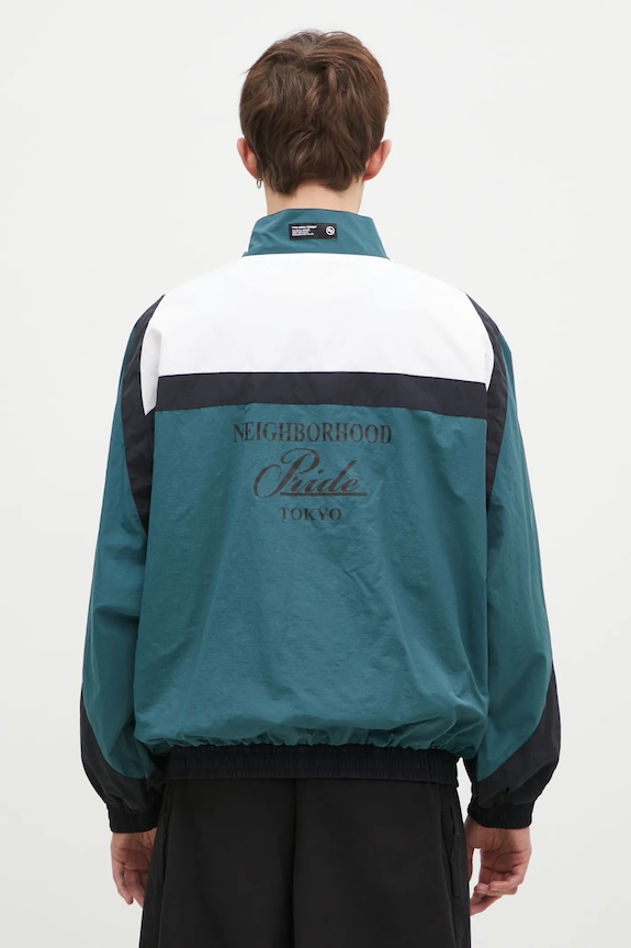 Oblečení Bunda NEIGHBORHOOD Track Jacket Mod 242TSNH.JKM13 tyrkysová