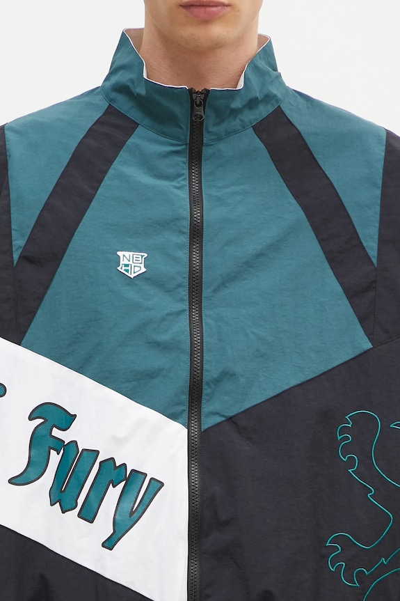 Bunda NEIGHBORHOOD Track Jacket Mod tyrkysová 242TSNH.JKM13