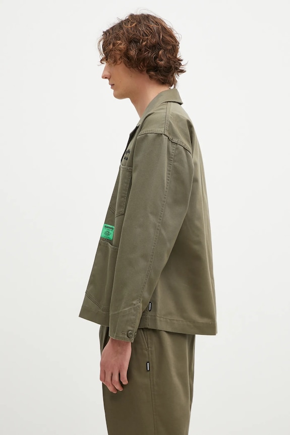 NEIGHBORHOOD giacca NEIGHBORHOOD X Dickies . Coverall Jacket 242VFDKN.JKM02 verde AW24