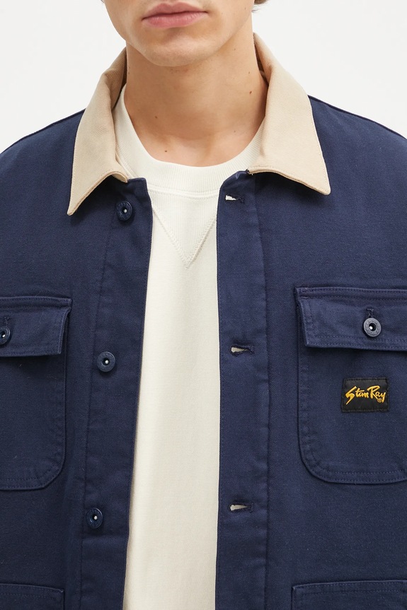 Stan Ray giacca in cotone Pork Chop Jacket blu navy AW2404755
