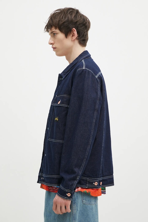 Stan Ray giacca di jeans Trucker Jacket AW2404919 blu navy AW24