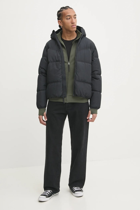 Μπουφάν Hollister Co. KI332.4122.900 μαύρο AW24