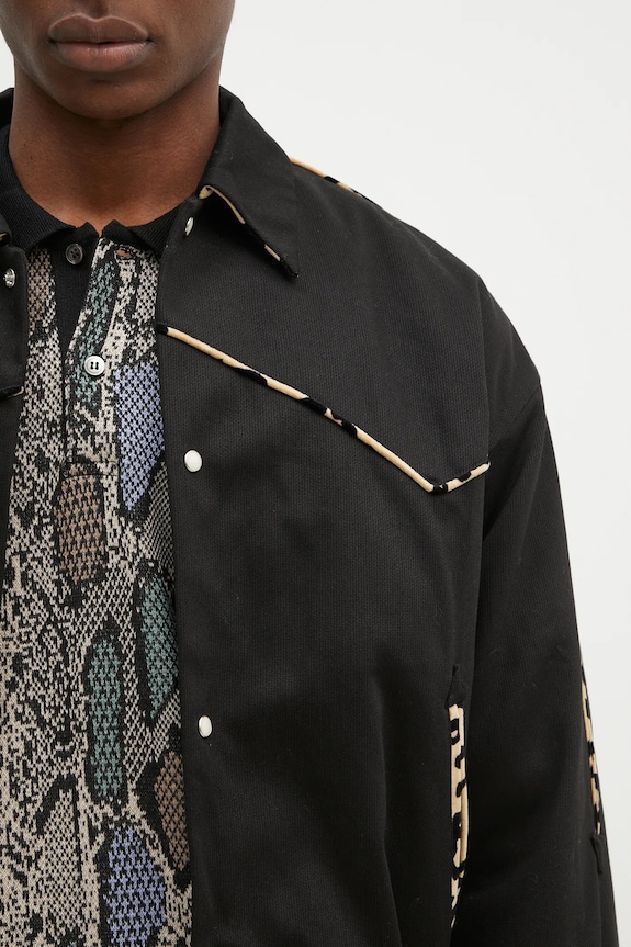 Бавовняна куртка Wacko Maria Western Jacket чорний 24FW.WMO.BL20