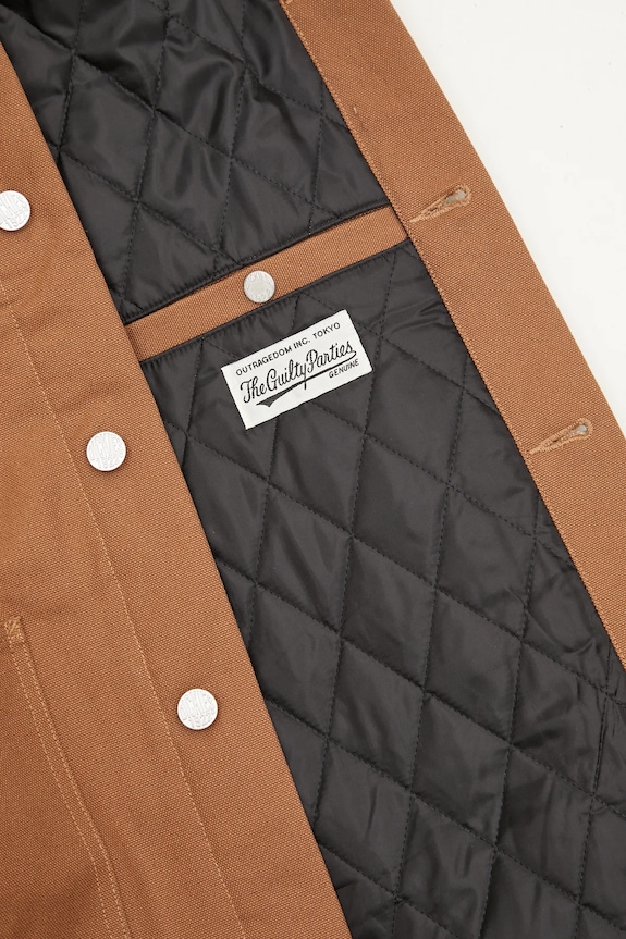 Wacko Maria kurtka Dickies 24FW.WMO.DC01 brązowy