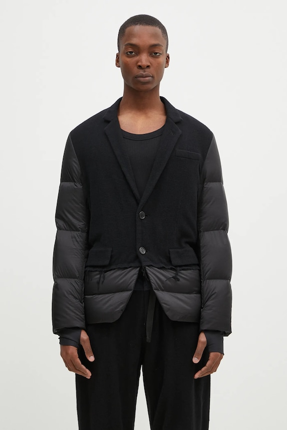 Vunena pernata jakna Undercover Jacket za prijelazno razdoblje crna UC2D4103