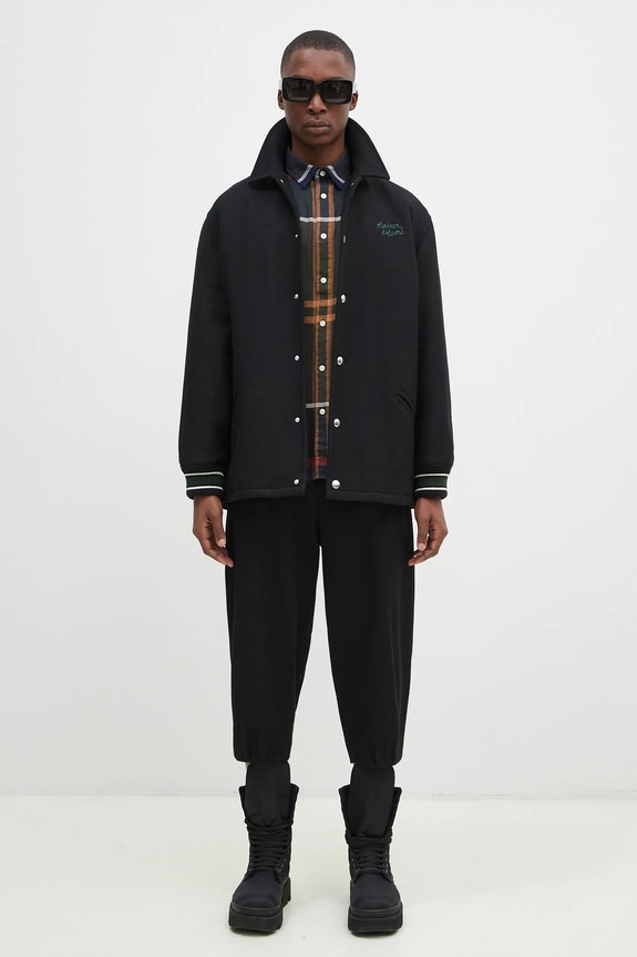 Maison Kitsuné wool jacket Varsity NM02120WM0026