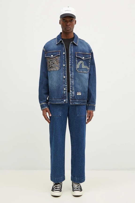 Джинсовая куртка Evisu Sheridan Daicock Printed 2EAHTM4SJ1015