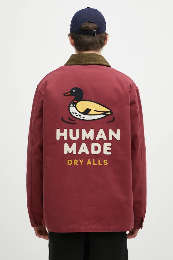 Одежда Джинсовая куртка Human Made Hunting Jacket HM28JK030 красный