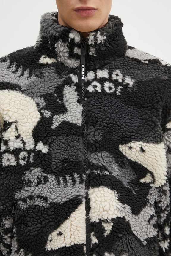 Human Made jacket Animal Fleece Jacket gray HM28JK038