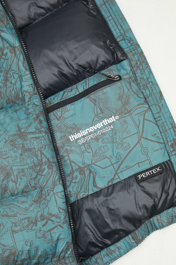 thisisneverthat down jacket PERTEX T Down Jacket turquoise TN243OOWHS02