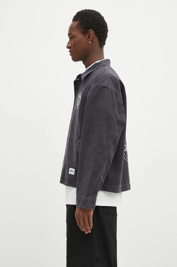 Бавовняна куртка NEIGHBORHOOD 242AQNH.JKM02 чорний AW24