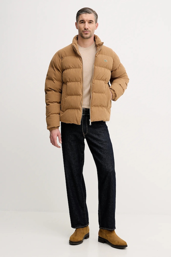 Lacoste velvet jacket BH2890 brown AW25