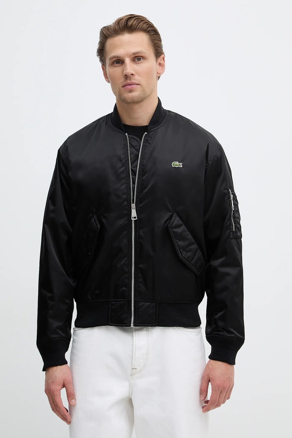 Яке бомбър Lacoste бомбър черен BH2899
