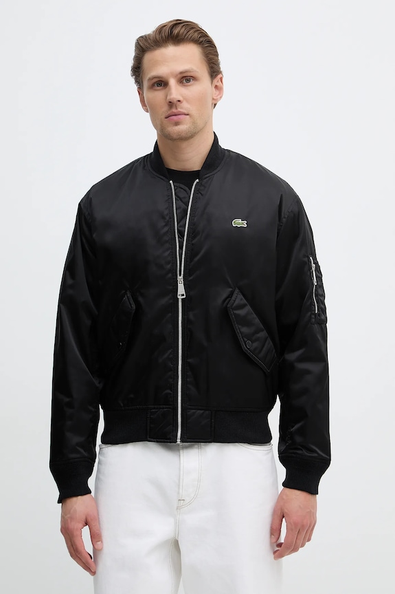 Яке бомбър Lacoste бомбър черен BH2899