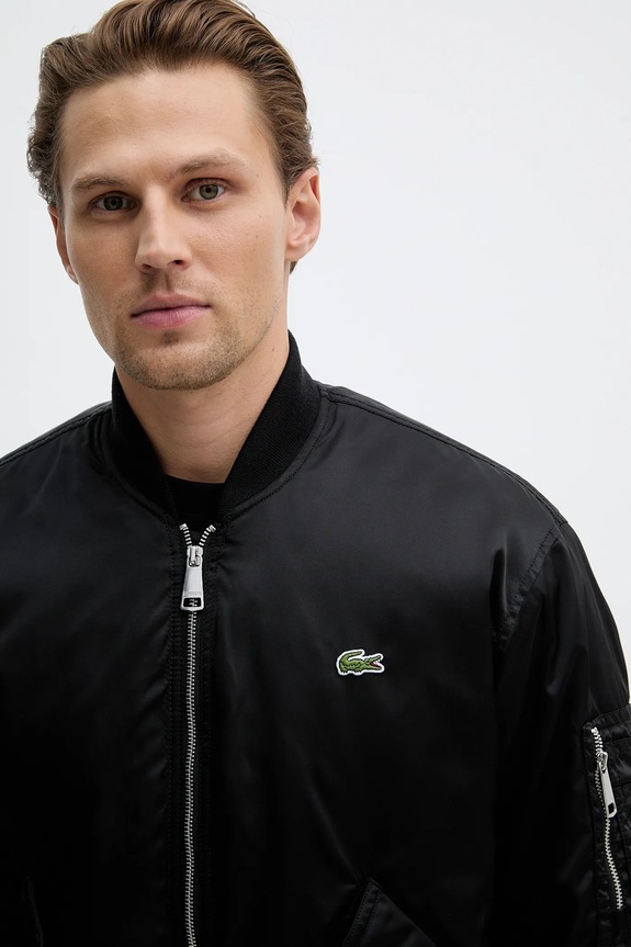 Яке бомбър Lacoste черен BH2899