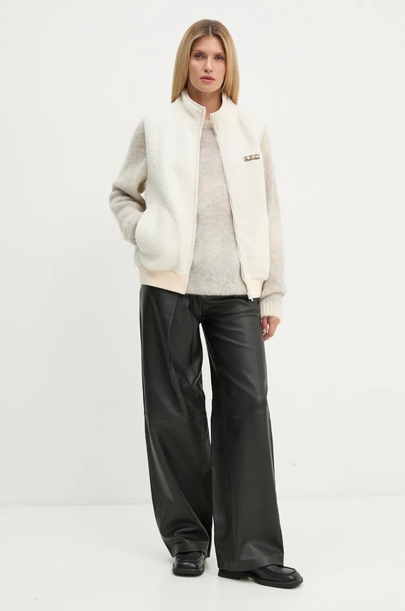 Odzież A.P.C. kamizelka blouson sequoia PSAKA.M02983 beżowy