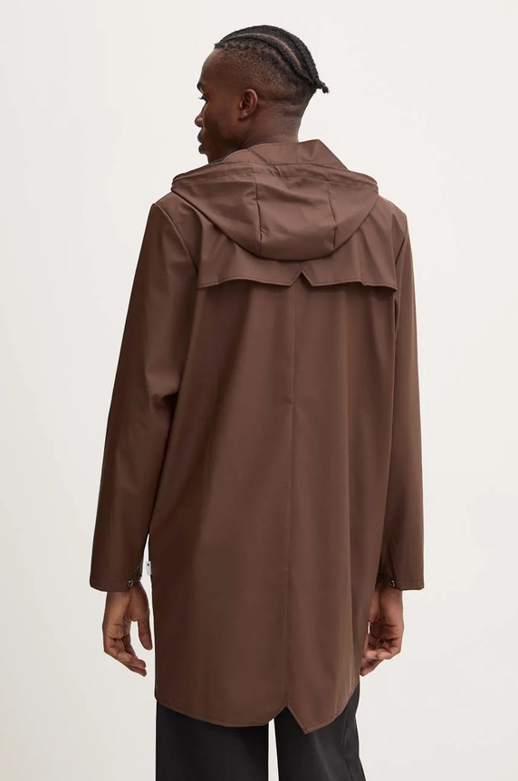 Rains kurtka Long Jacket W3 12020.23 brązowy