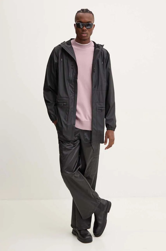 Rains jacket Cargo Long Jacket W3 black 12060.01