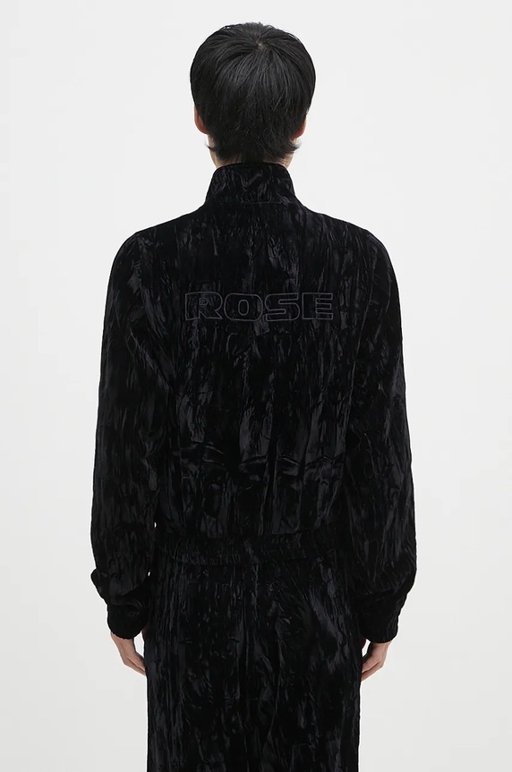 Clothing Martine Rose velvet sweatshirt Shrunken Track Jacket 164WF04001 black