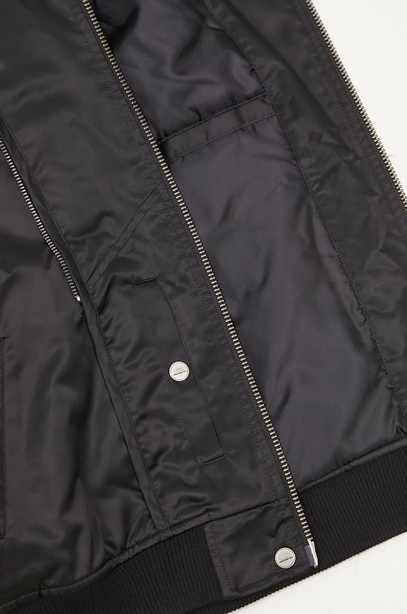 Яке бомбър Andersson Bell Mesh Sleeve Bomber Jacket awa626u черен