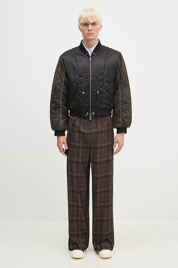 Яке бомбър Andersson Bell Mesh Sleeve Bomber Jacket awa626u