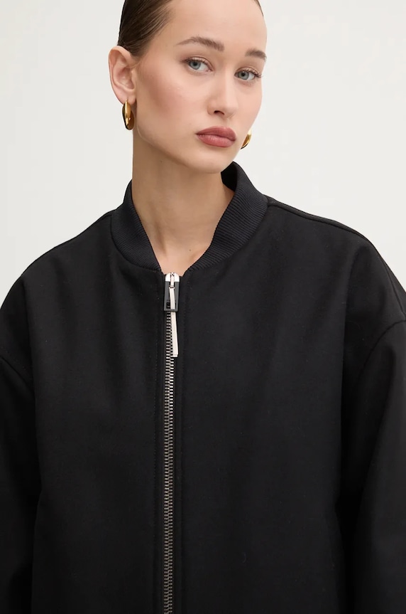 Clothing Sunnei wool bomber jacket RTWXOUW009 black