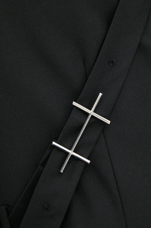 Heliot Emil blézer gyapjú keverékből AW24.M.04.045.BLK01