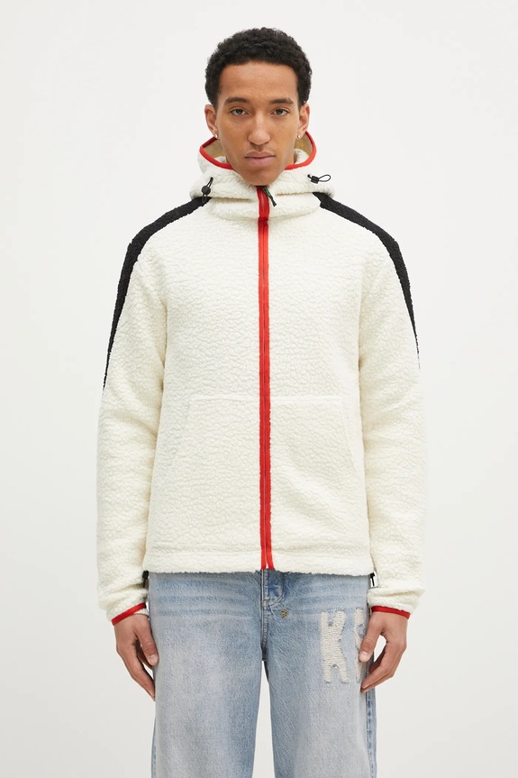 Куртка с примесью шерсти FILA+ Mount Polar Hood с капюшоном бежевый 42FW24JA01502C010