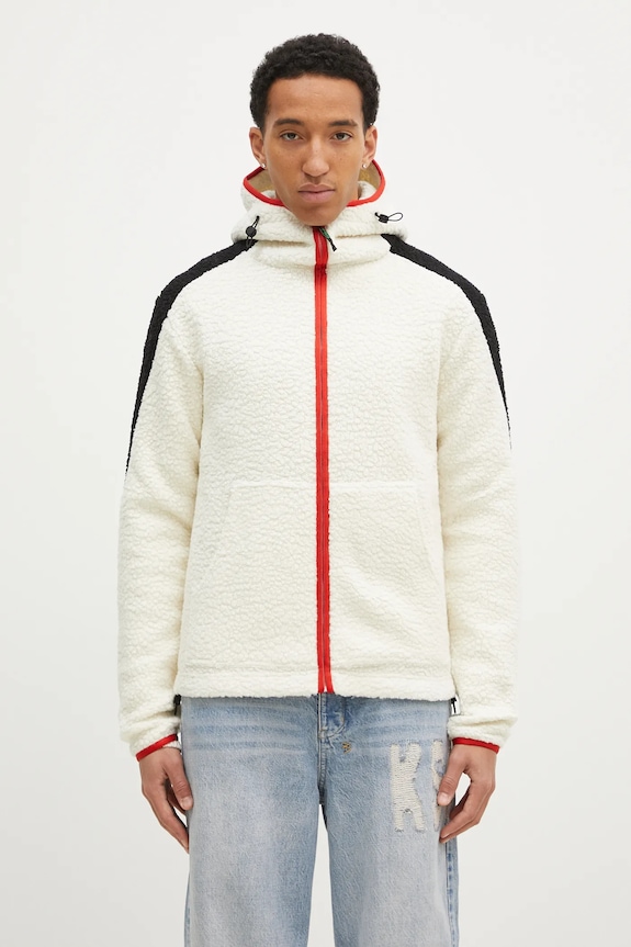 Куртка с примесью шерсти FILA+ Mount Polar Hood с капюшоном бежевый 42FW24JA01502C010