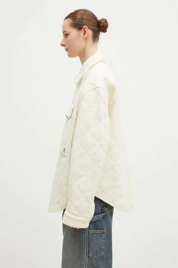 Шерстяная куртка-рубашка FILA+ Quilted Overshirt 42FW24OW01508C001 бежевый AW24