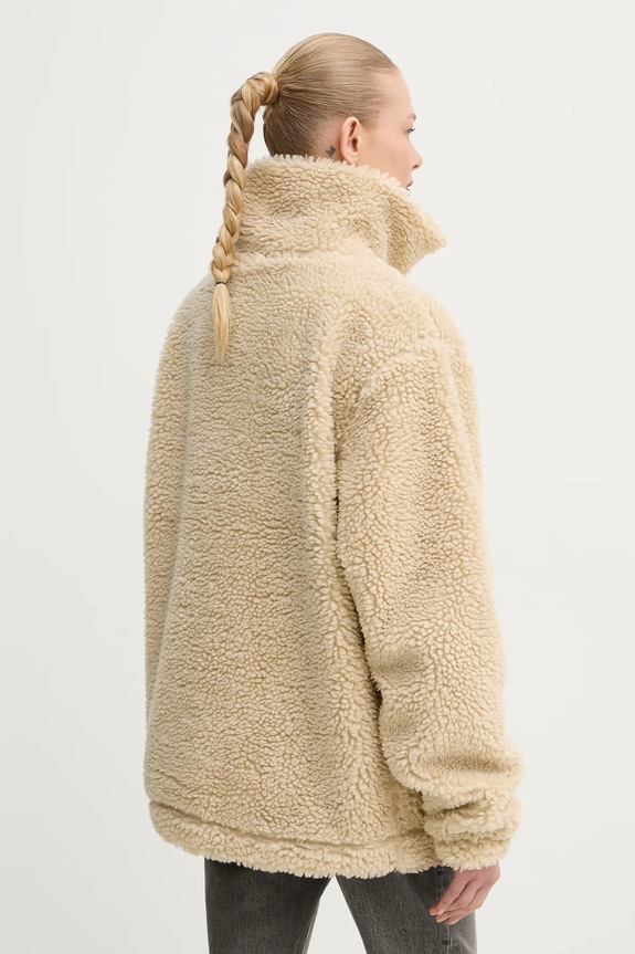 Rains giacca Kofu Fleece Jacket T2 19940.24 beige
